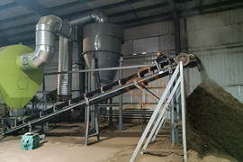 東北三臺圓盤造粒機生產(chǎn)線現(xiàn)場