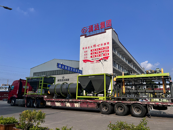 顆粒有機肥生產線發往安徽六安